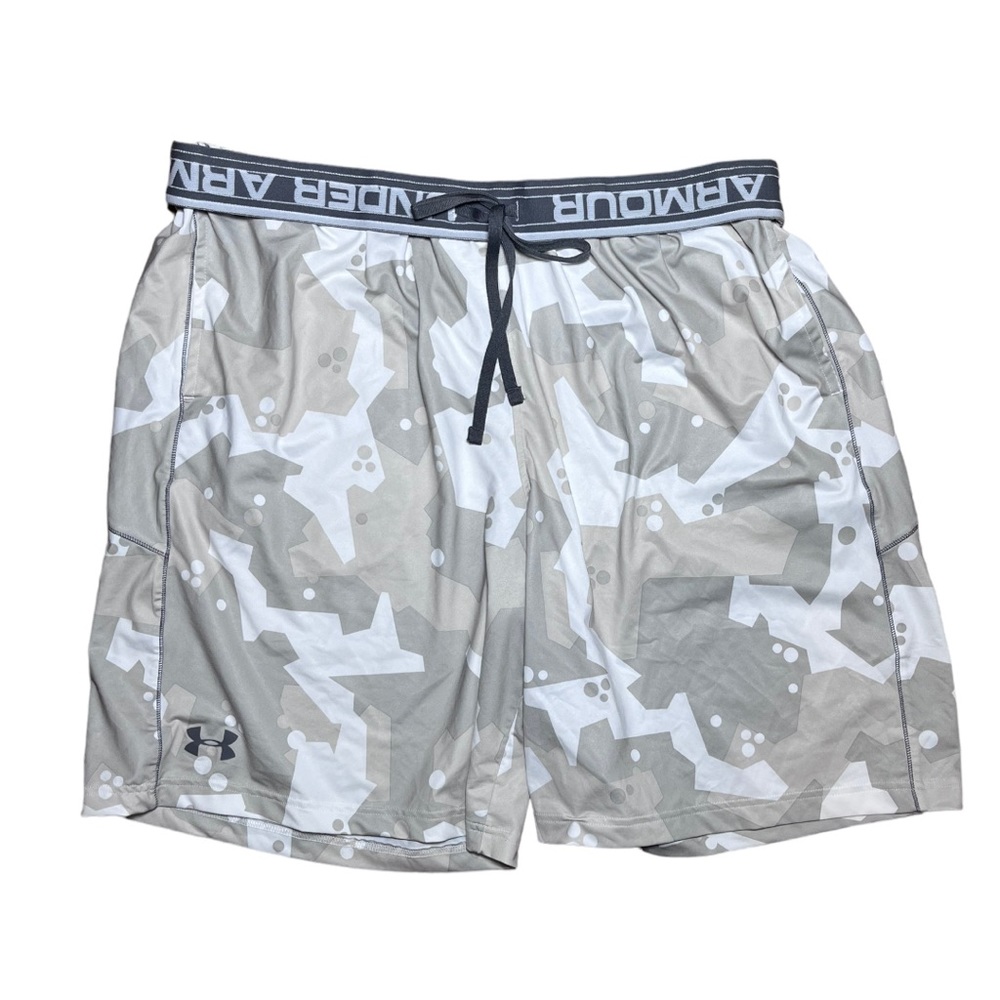 Under Armour Camo Print Gray & White Athletic Shorts